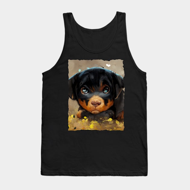 Bon-bon the Pupper Tank Top by Tooniefied